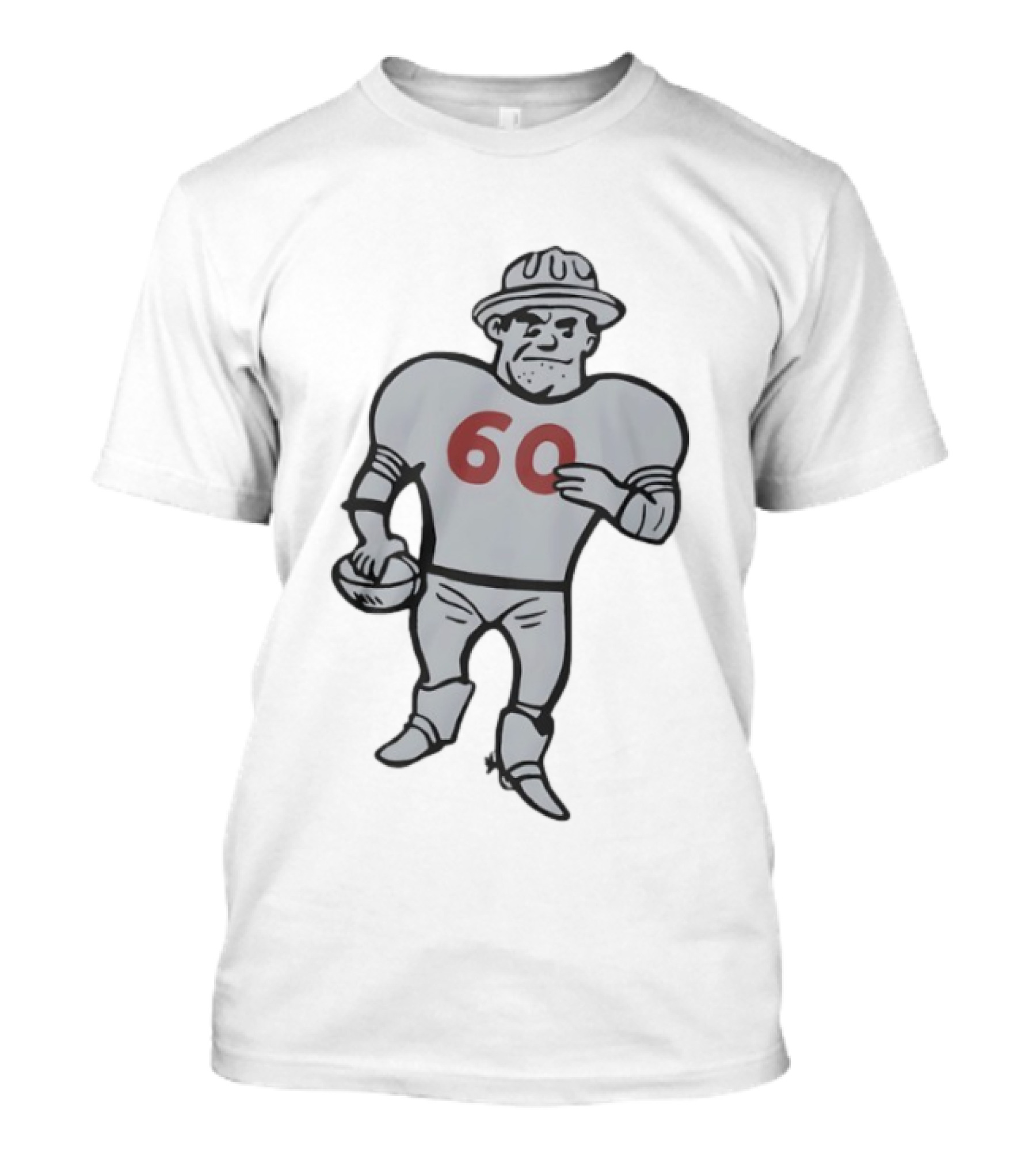 Houston Oilers Football Player Cartoon Character 60 T-Shirt