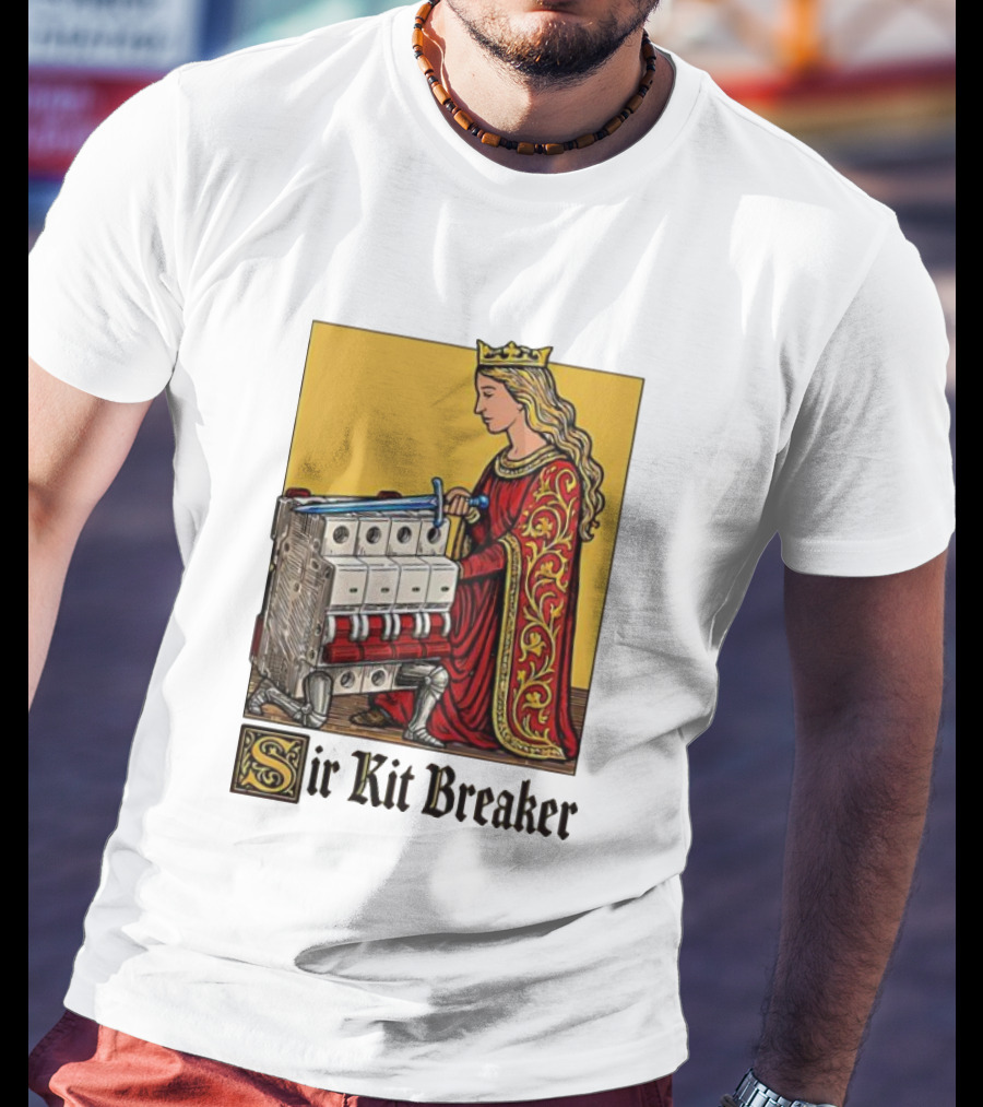 Sir Kit Breaker Queen Of Swords Knight Tarot Crown T-Shirt