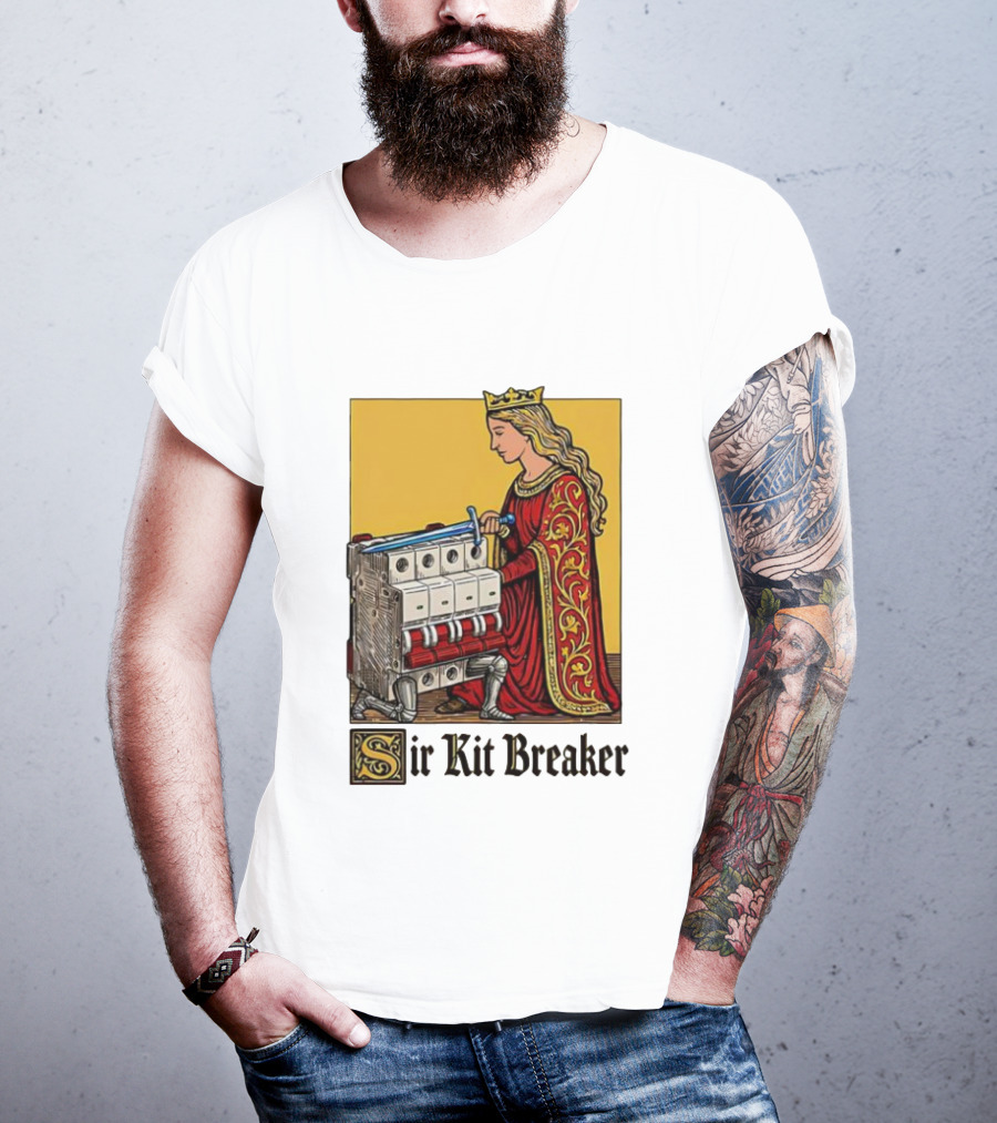 Sir Kit Breaker Queen Of Swords Knight Tarot Crown T-Shirt