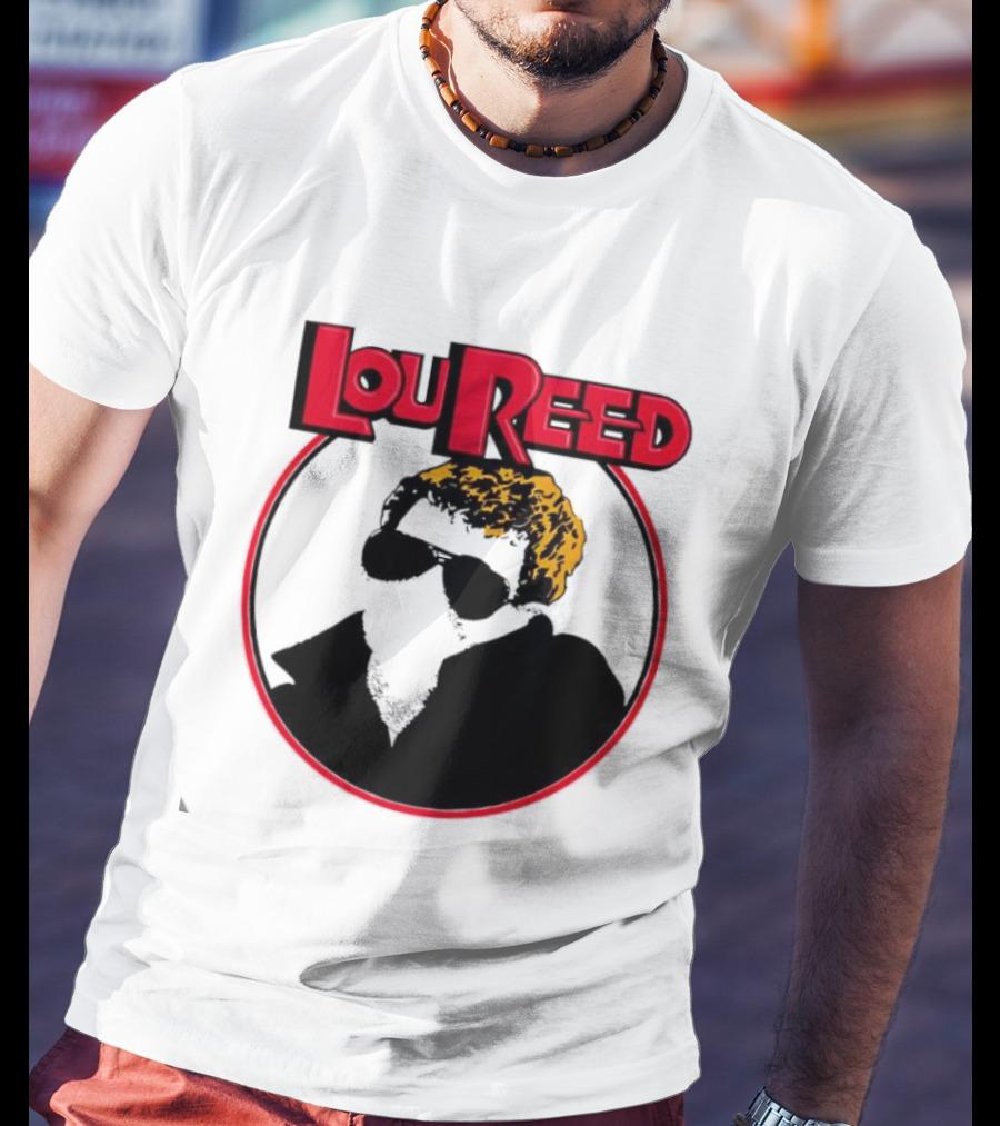 Lou Reed Sally Can’t Dance Circle Portrait T-Shirt