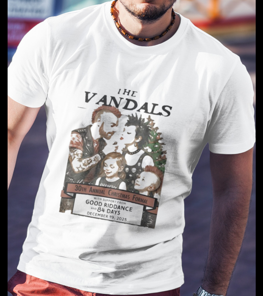 The Vandals 30th Annual Christmas Formal 2025 Ventura CA With Good Riddance And 84 Days T-Shirt