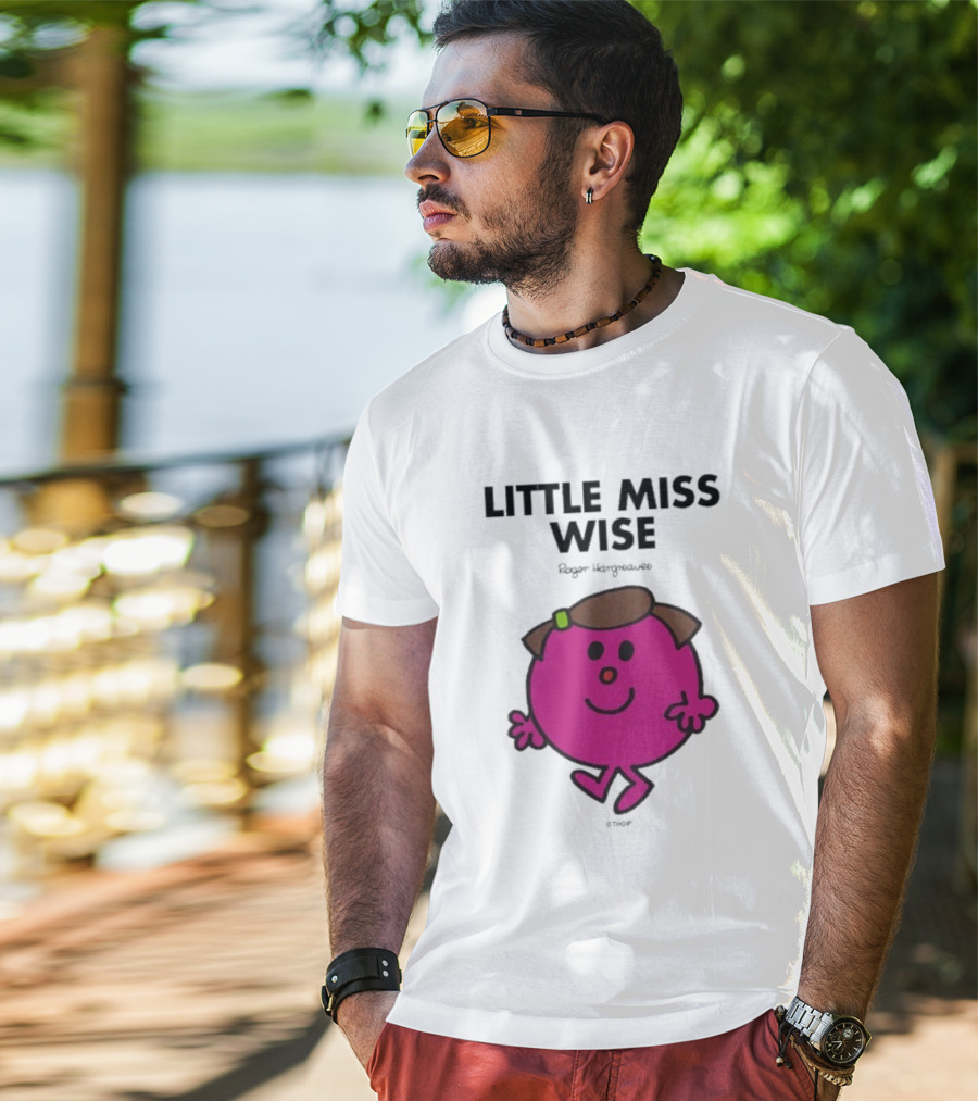 Mr. Men Little Miss Wise Roger Hargreaves Character T-Shirt