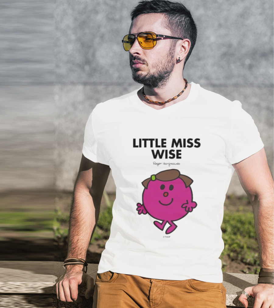 Mr. Men Little Miss Wise Roger Hargreaves Character T-Shirt
