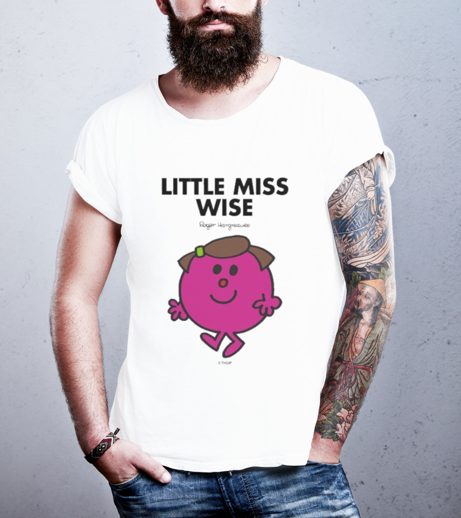 Mr. Men Little Miss Wise Roger Hargreaves Character T-Shirt