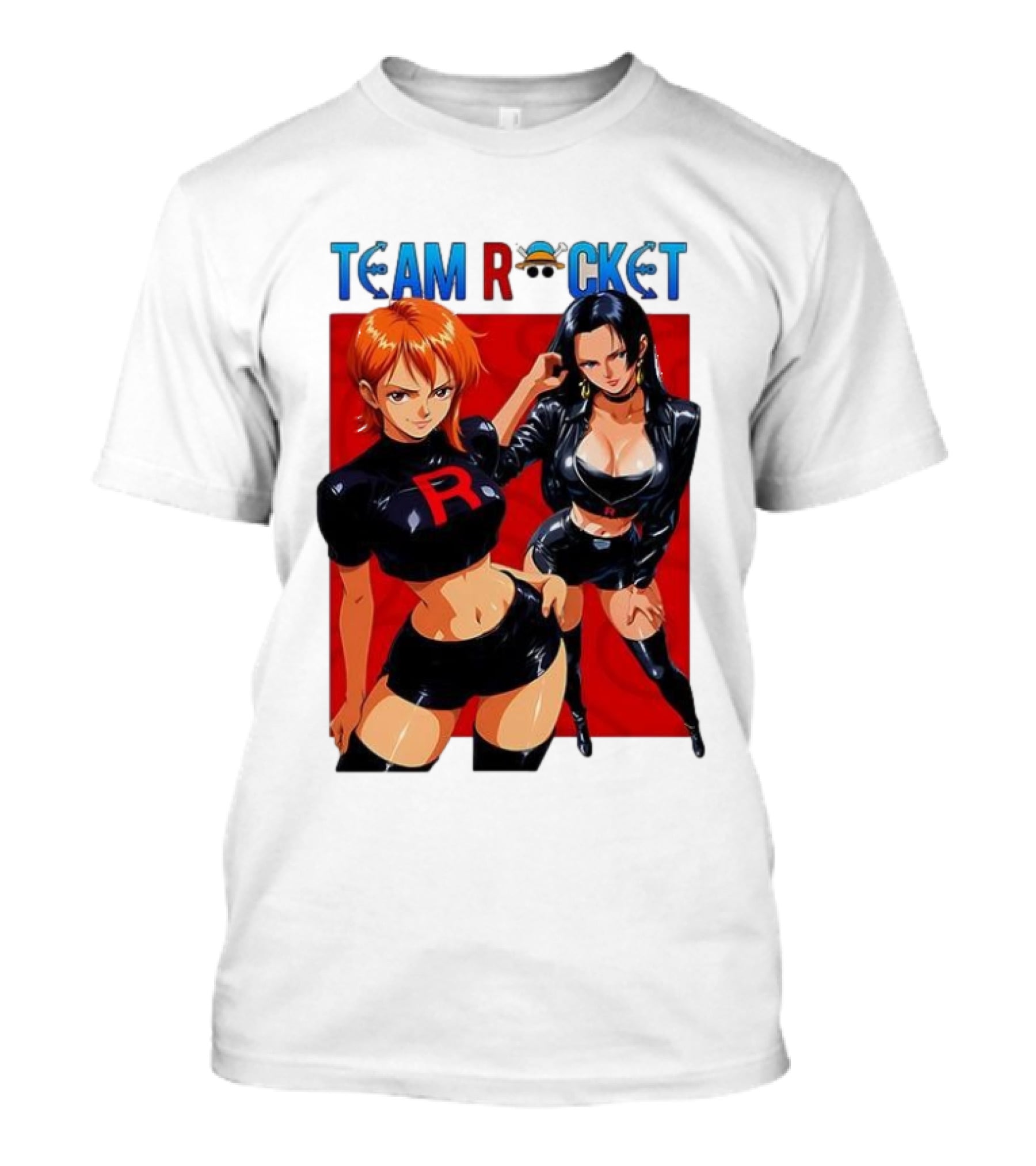 Team Rocket Nami Nico Robin Anime Crossover T-Shirt
