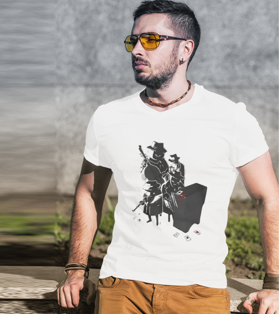 Project Soundpage Midnight Music Jazz Band Noir Aesthetic T-Shirt