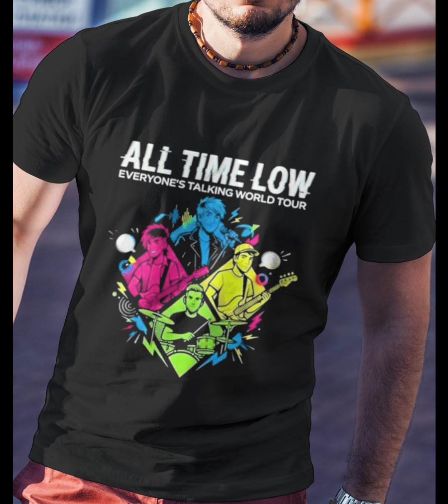 All Time Low Everyone’s Talking World Tour 2026 Event At OVO Hydro On January 20 Glasgow United Kingdom T-Shirt