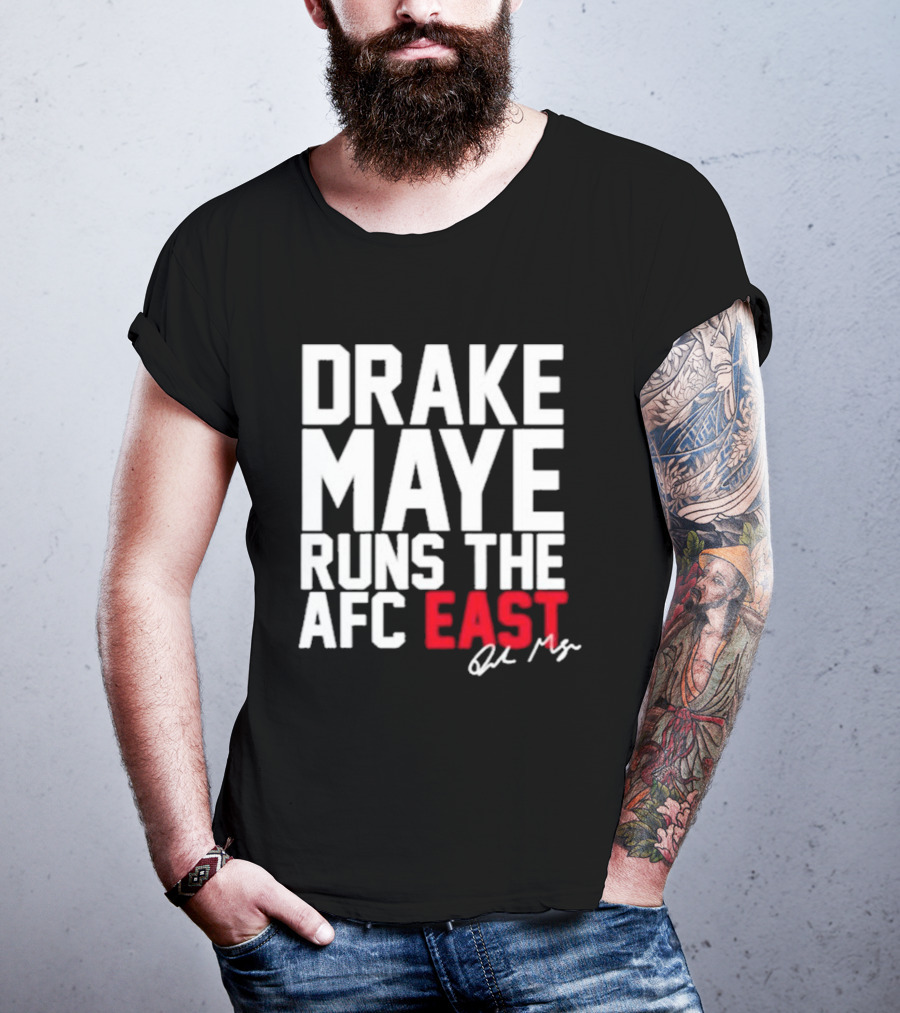 Drake Maye Runs The AFC East T-Shirt