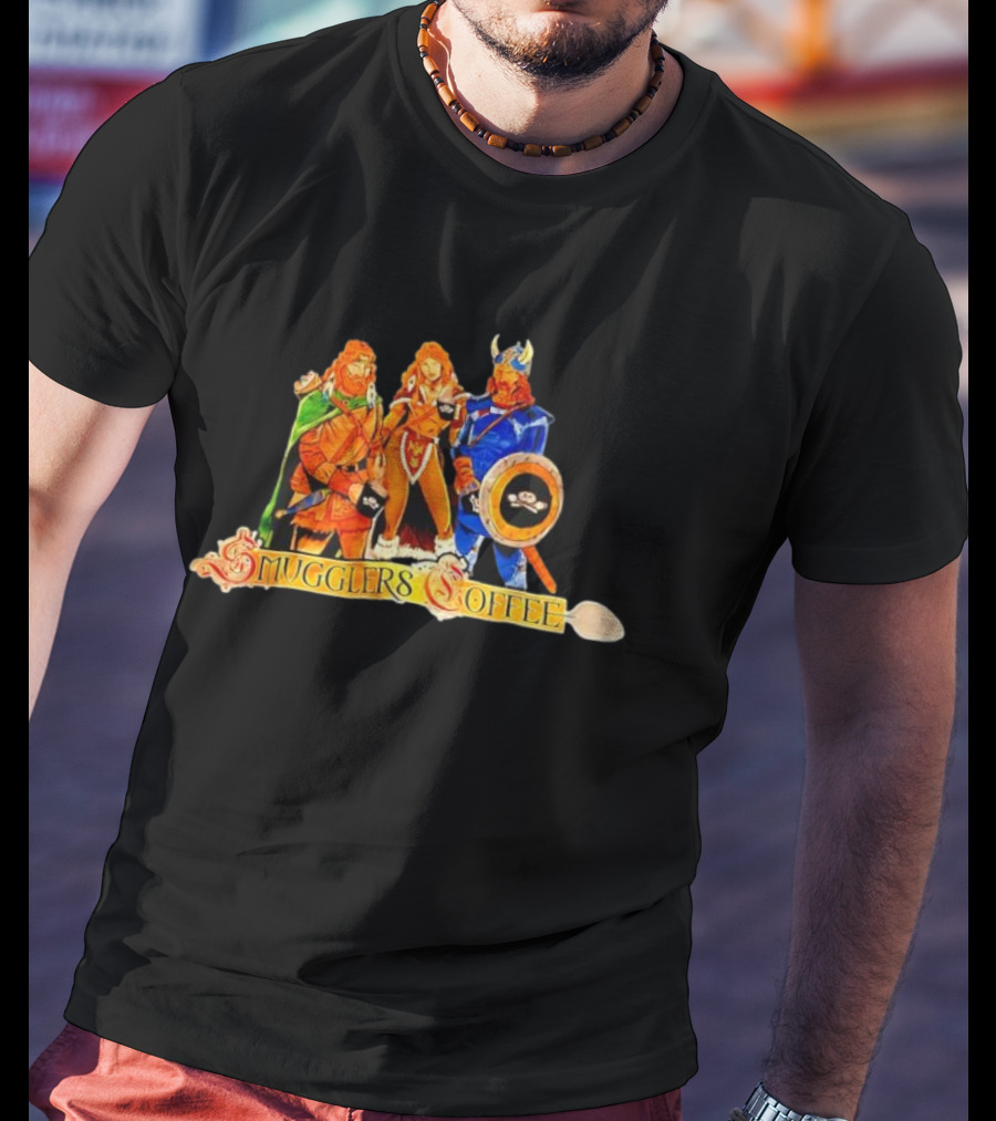 Dungeons & Dragons Dragonlance Warriors Glers Coffee Fantasy Adventure Characters T-Shirt