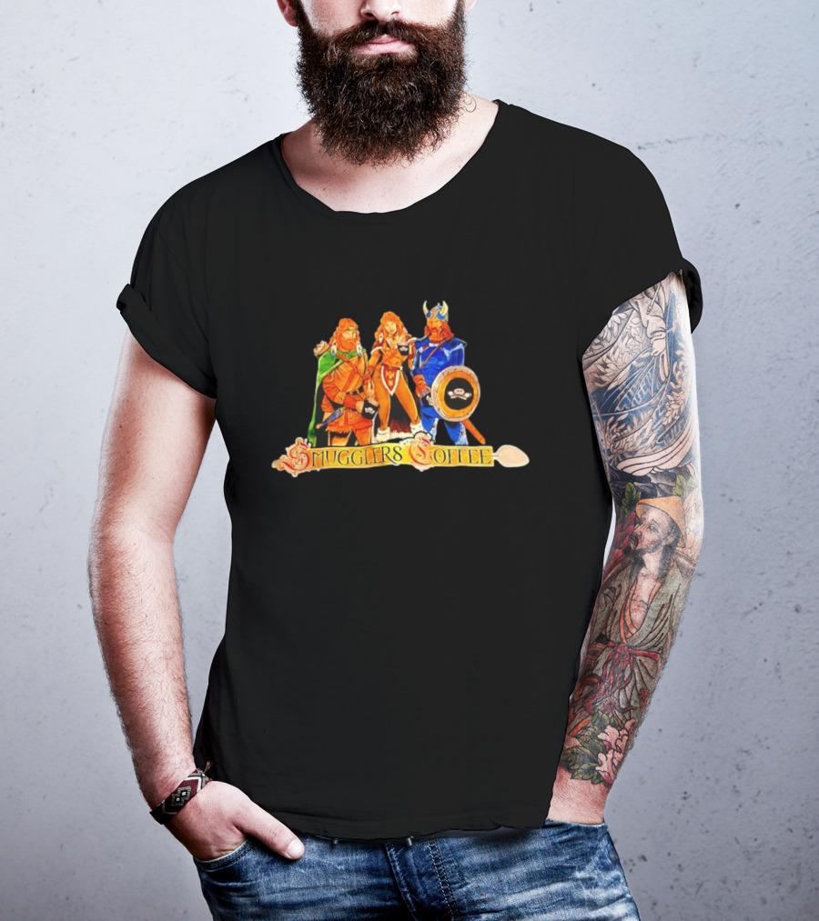 Dungeons & Dragons Dragonlance Warriors Glers Coffee Fantasy Adventure Characters T-Shirt