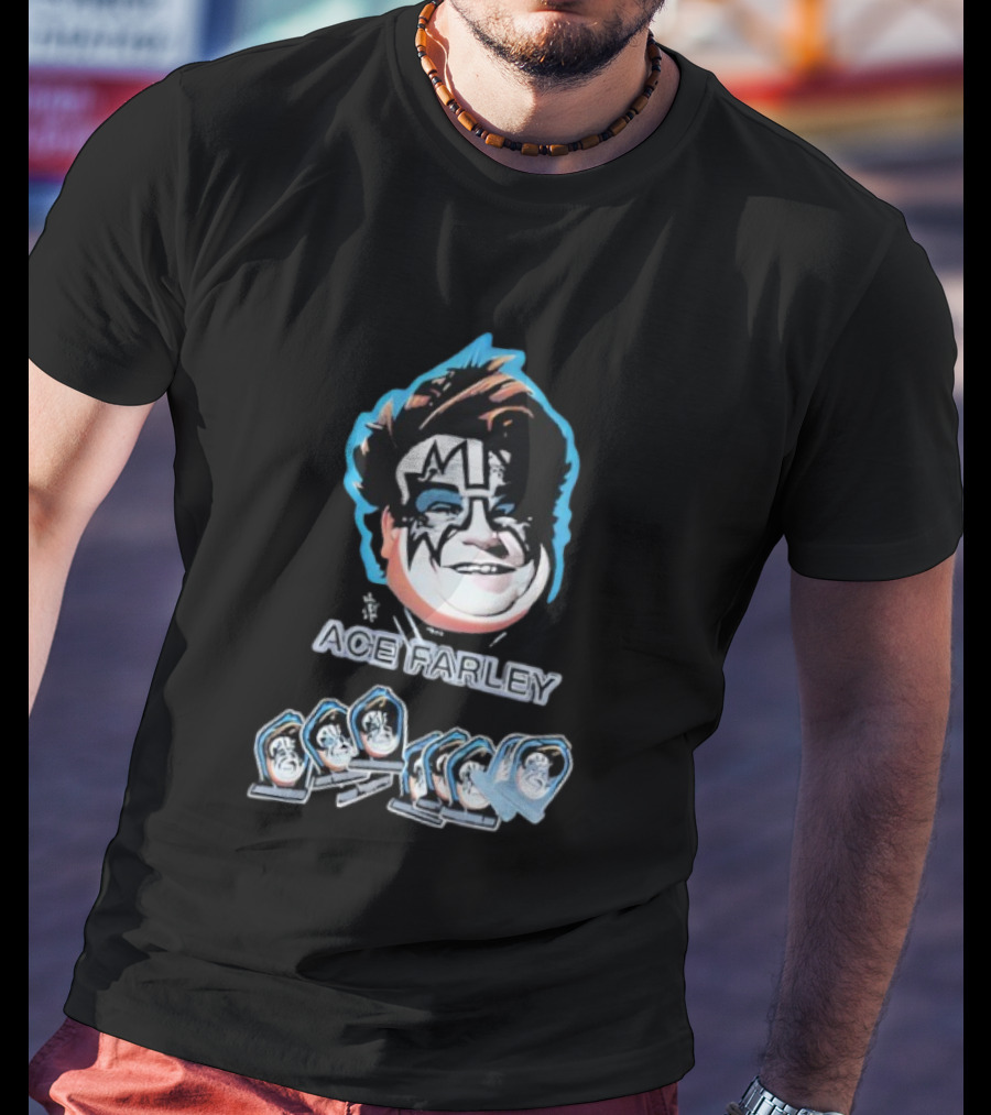 Fat Ace Farley Kiss Funny Legend T-Shirt