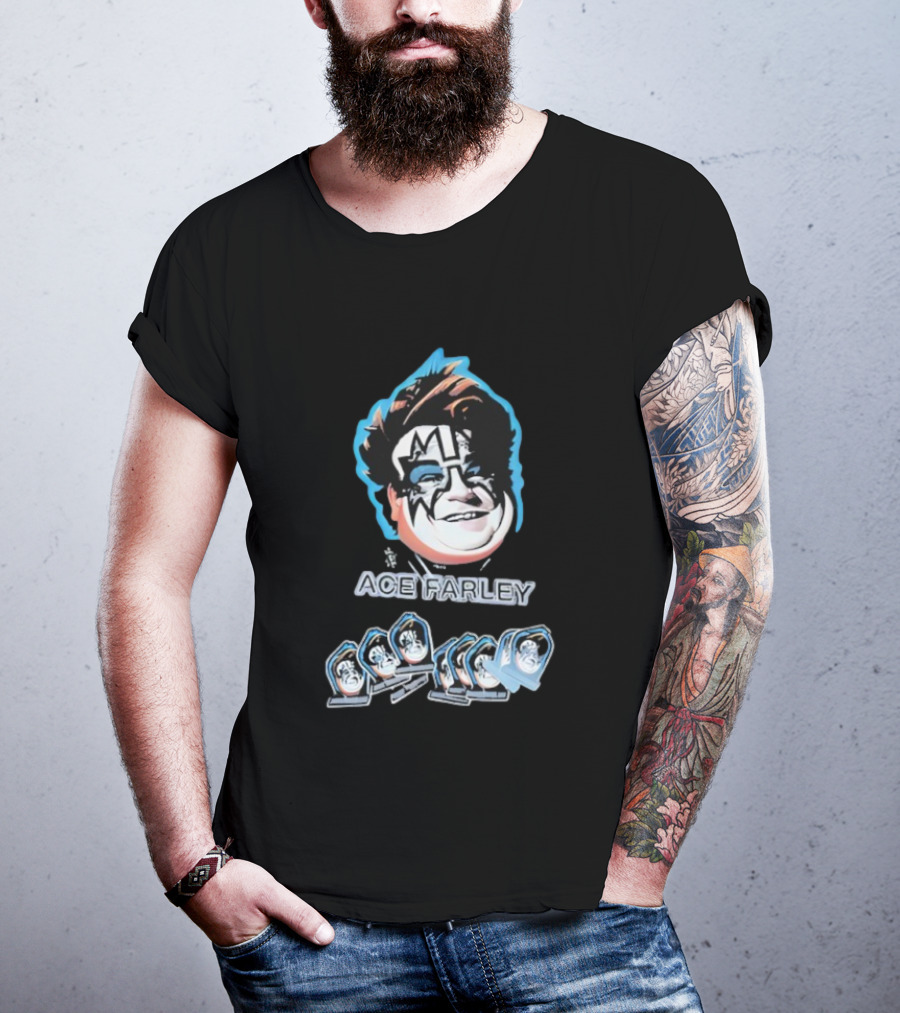 Fat Ace Farley Kiss Funny Legend T-Shirt