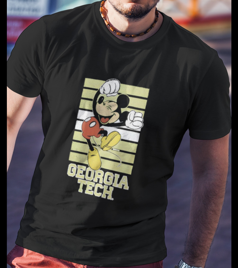Georgia Tech Yellow Jackets Mickey Mouse T-Shirt