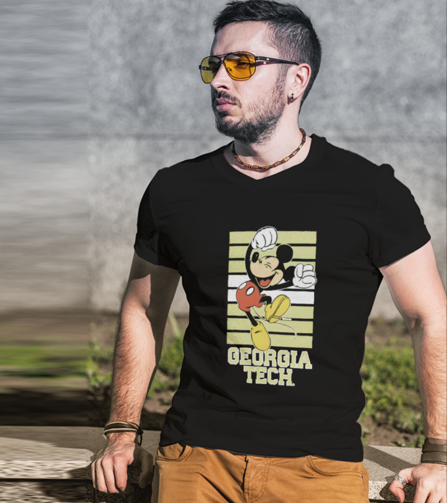 Georgia Tech Yellow Jackets Mickey Mouse T-Shirt