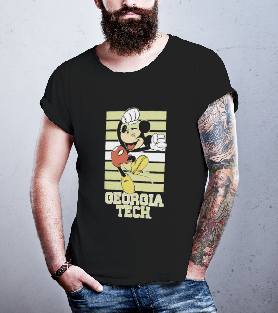 Georgia Tech Yellow Jackets Mickey Mouse T-Shirt