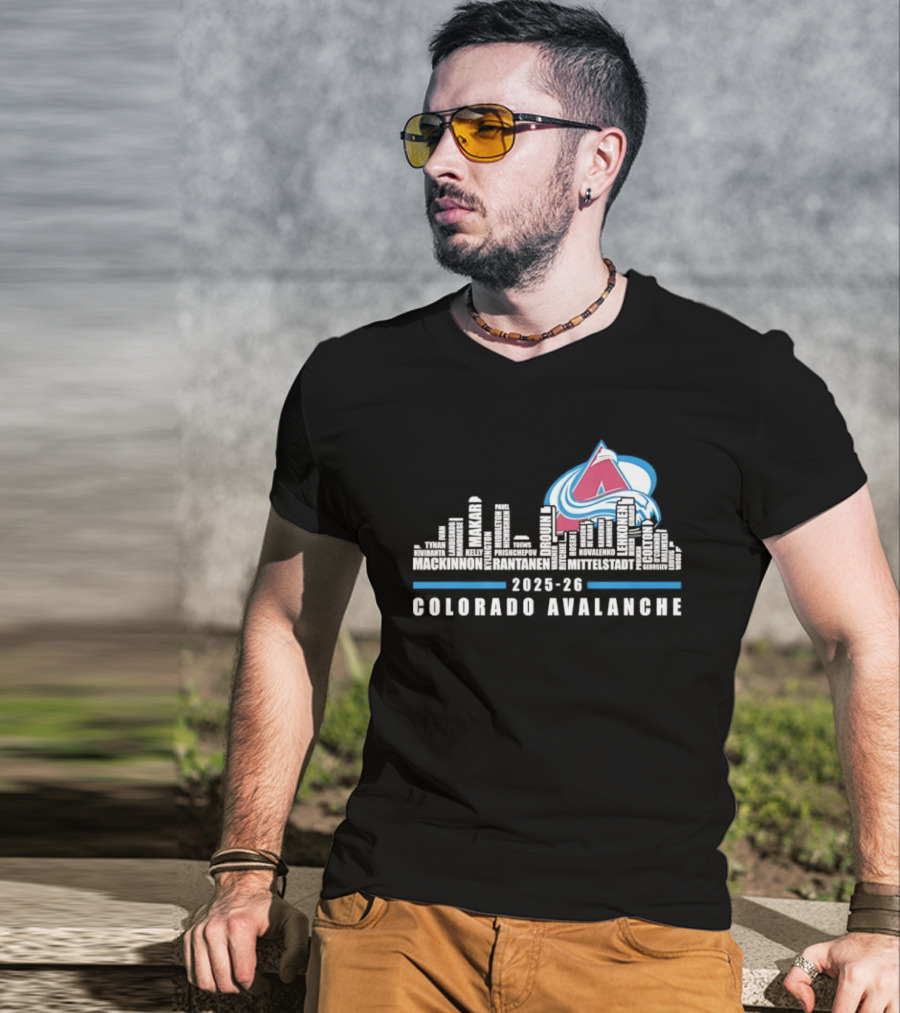 Colorado Avalanche 2025 26 City Skyline T-Shirt