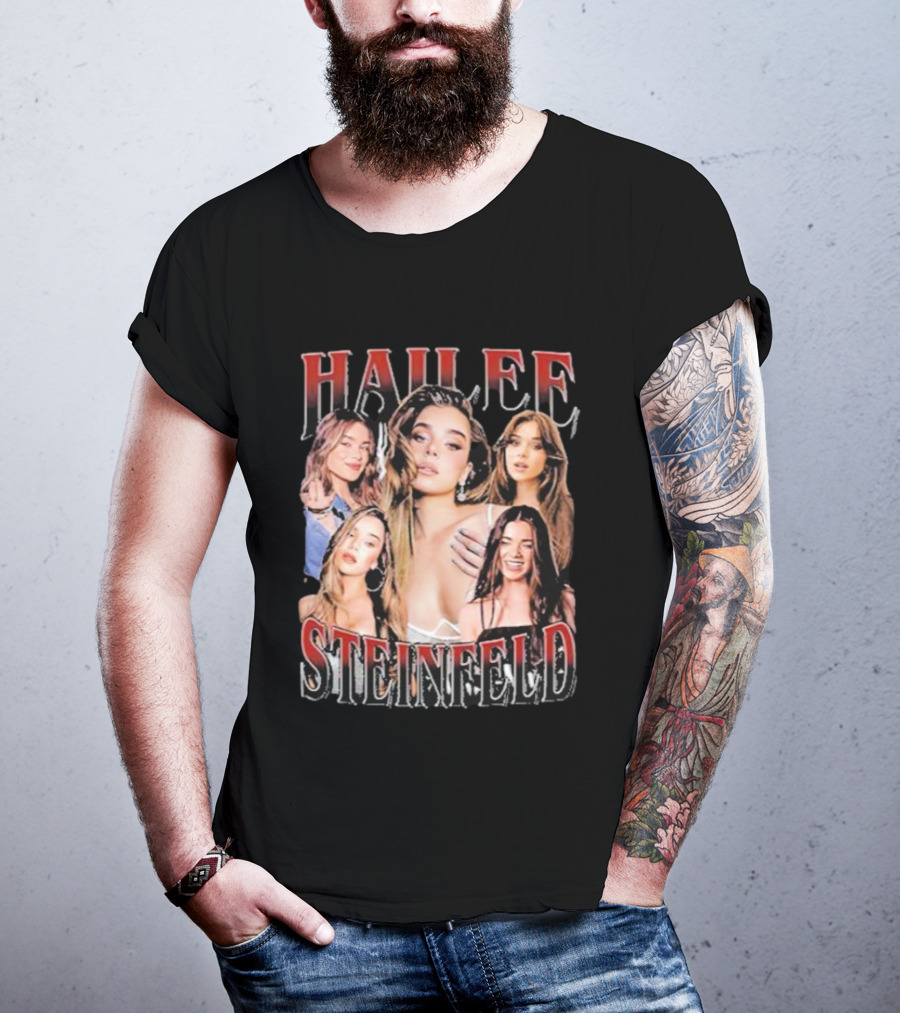 Hailee Steinfeld Pop Star Vintage Collage Retro Style Fashion T-Shirt