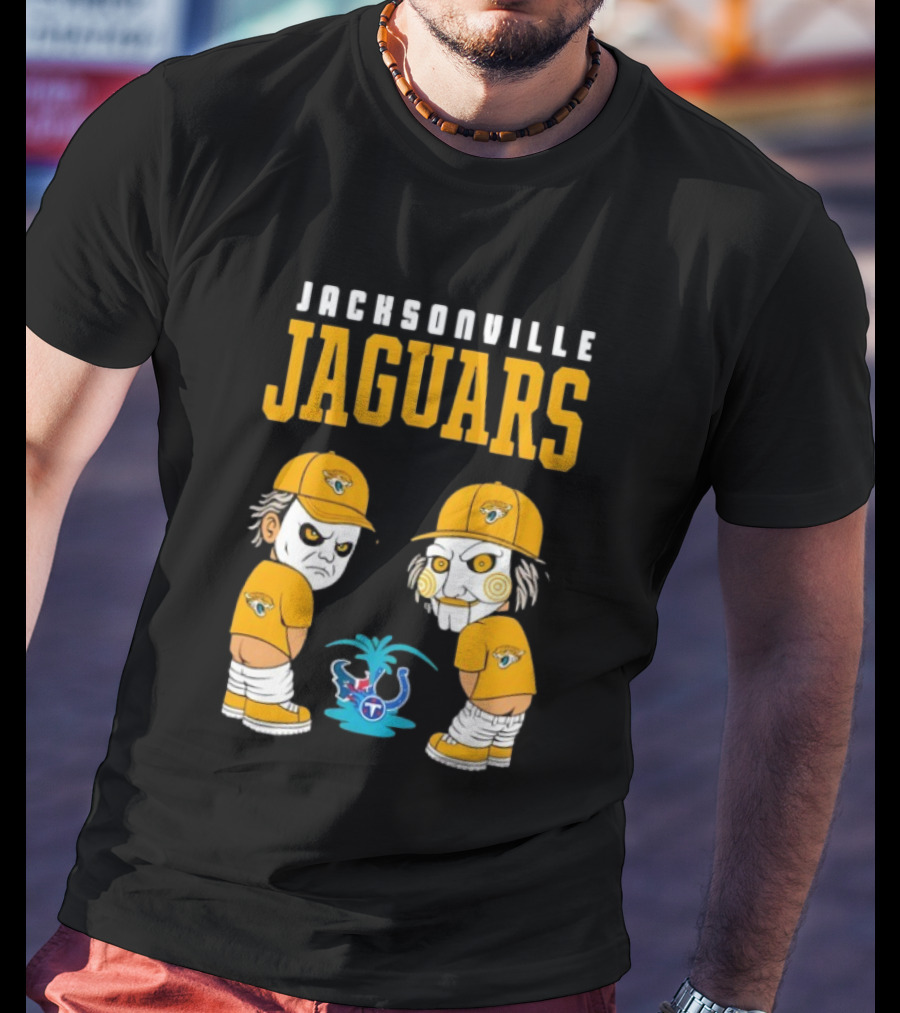Jacksonville Jaguars Michael Myers Billy The Puppet Tennessee Titans Rivalry T-Shirt