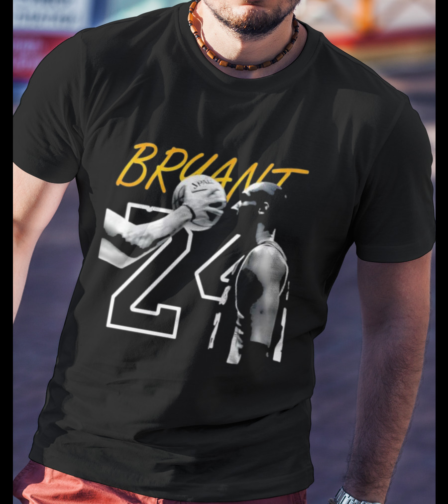 BRYANT 24 SPALDING Basketball NBA Iconic T-Shirt