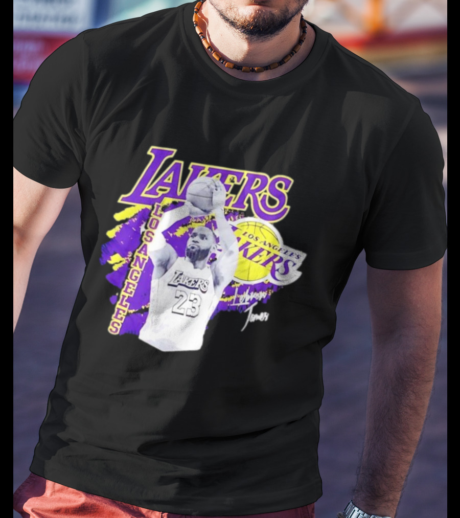 Los Angeles Lakers LeBron James 23 Basketball NBA Team T-Shirt
