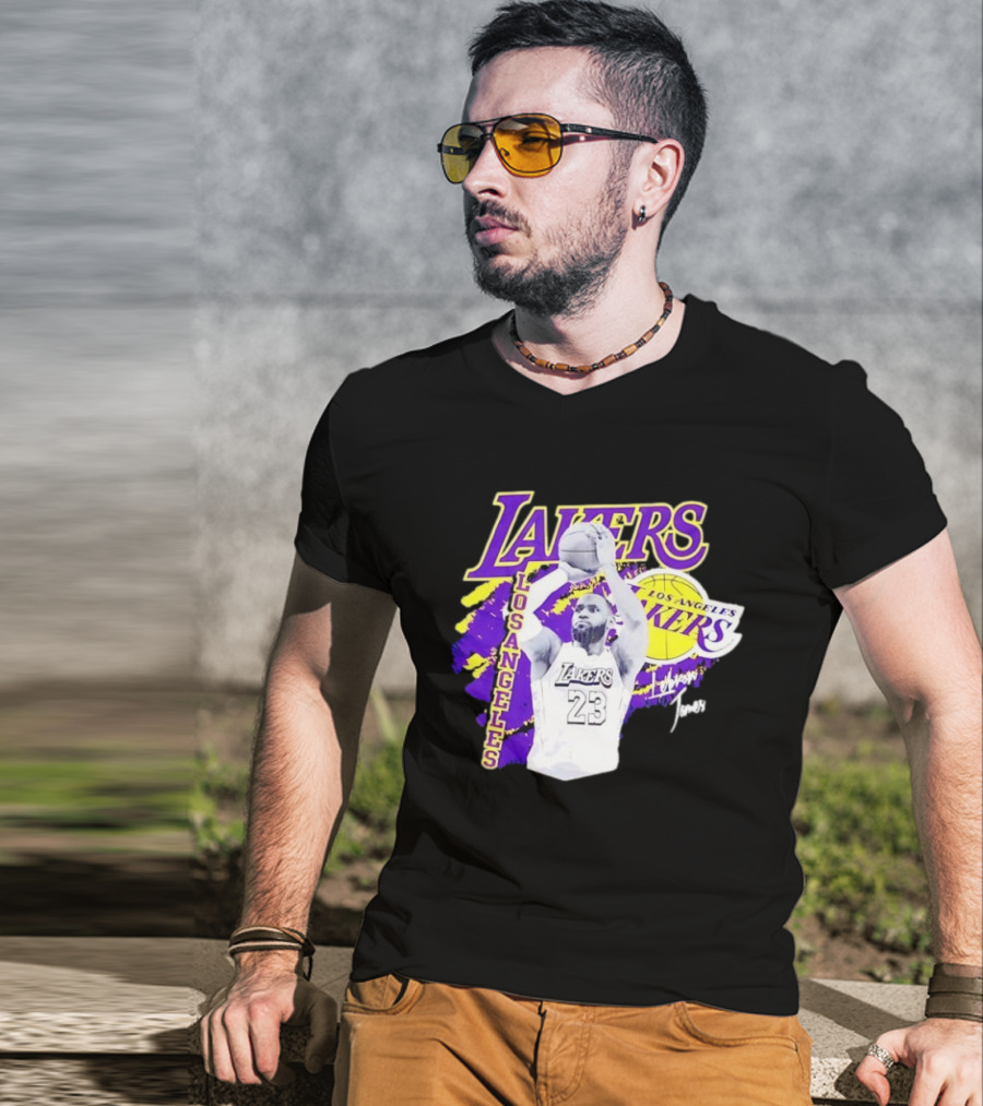 Los Angeles Lakers LeBron James 23 Basketball NBA Team T-Shirt