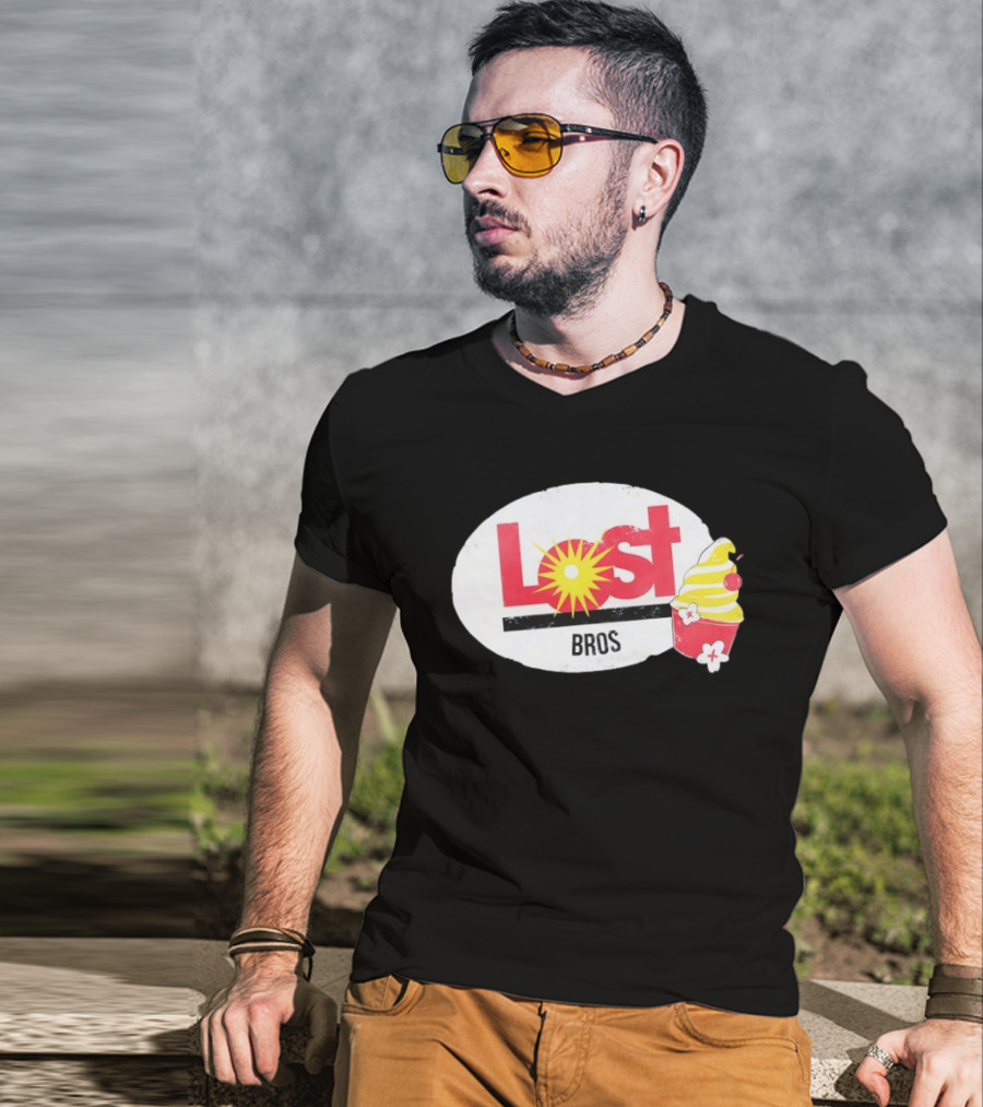 Lost Bros Pineapple Swirl Cupcake Sunburst T-Shirt