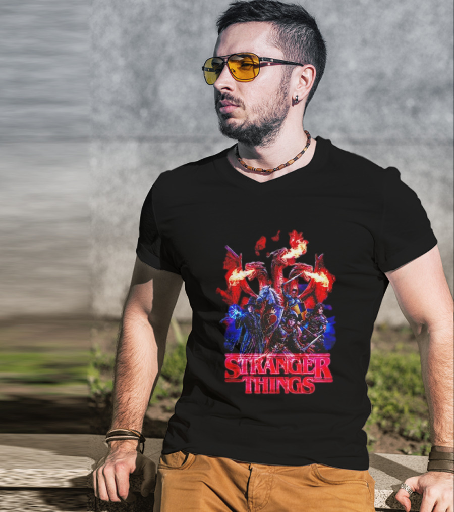 Stranger Things Dragon Fantasy Adventure T-Shirt
