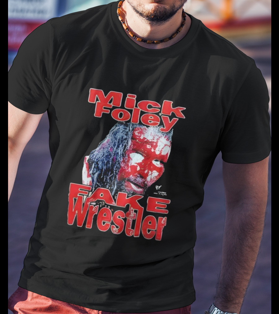 Mick Foley Fake Wrestler Horror Blood Face T-Shirt