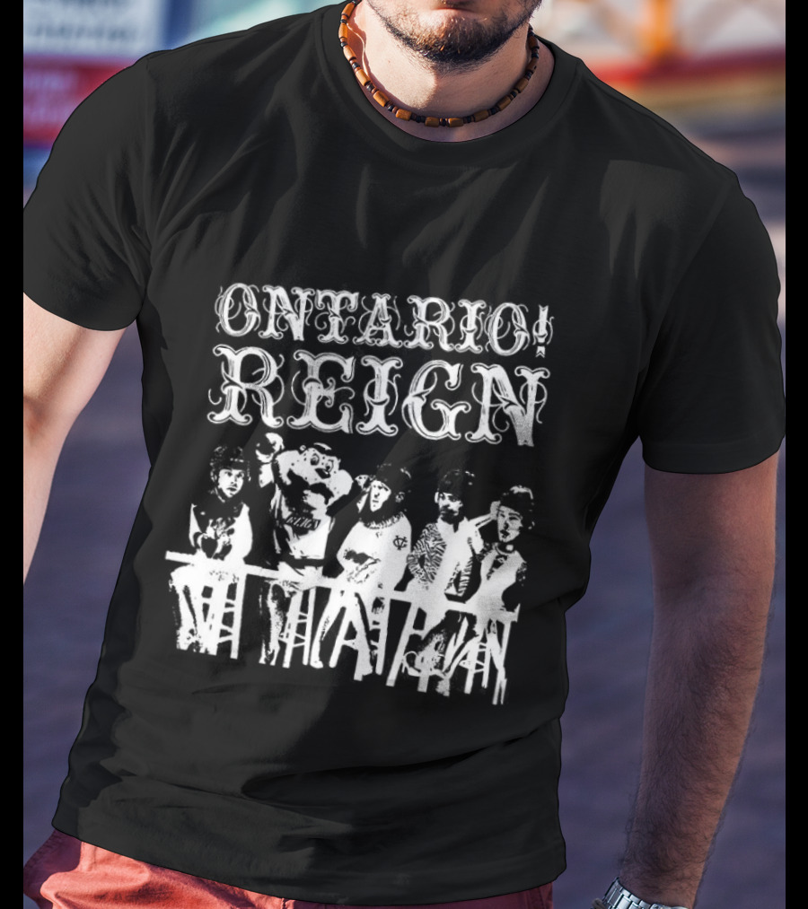 Ontario Reign Ice Hockey Emo Punk Theme Night Panic T-Shirt
