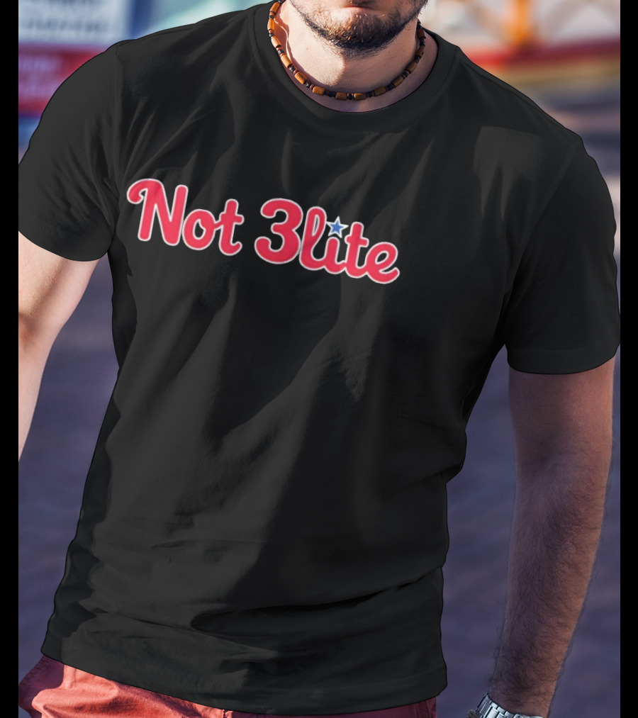 Phillies Not 3lite Star Design With Red Letters T-Shirt