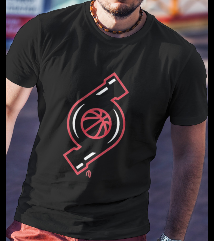 Portland Trail Blazers Turbo Charged Basketball T-Shirt