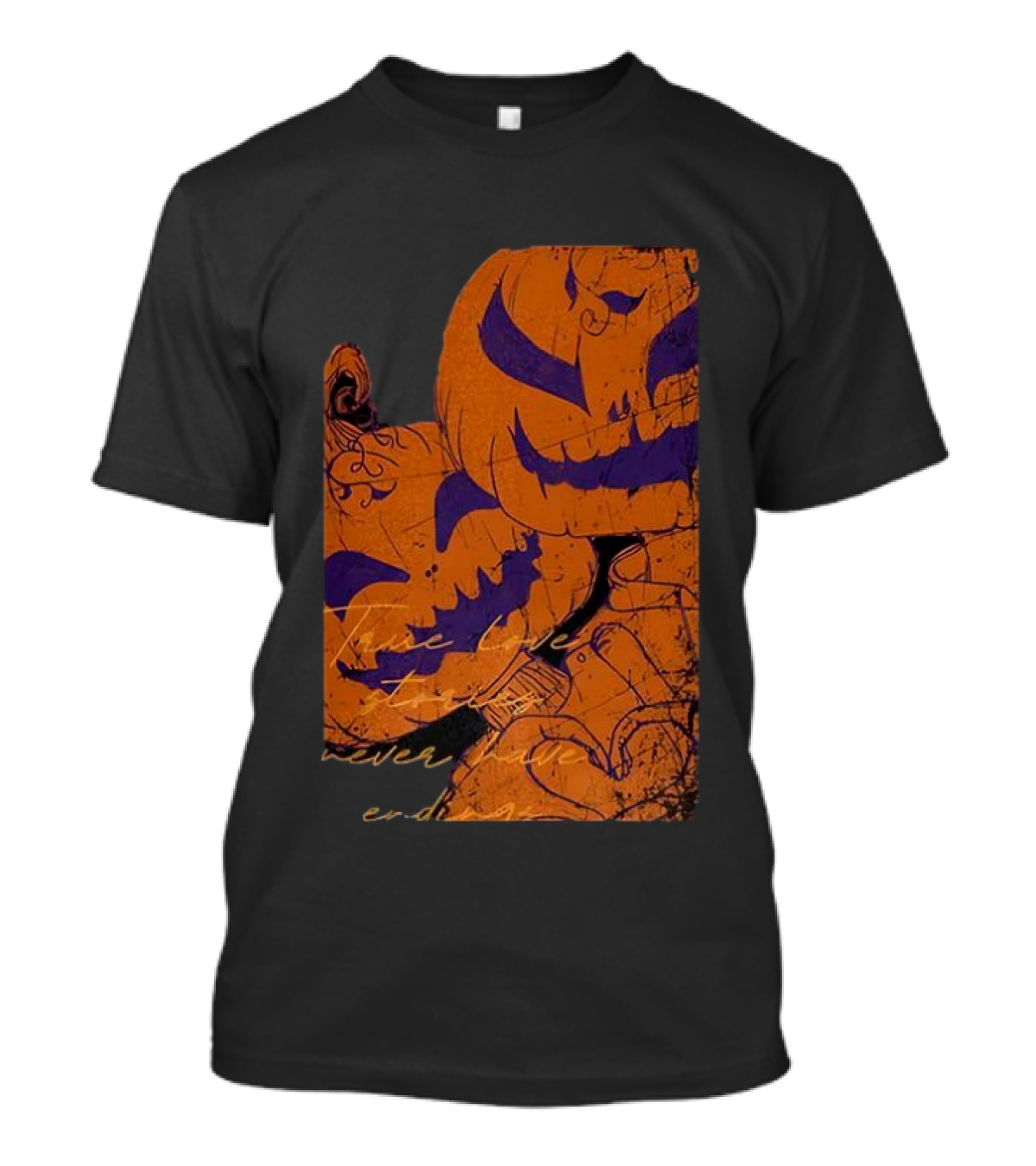 Pumpkin Head Selfie Love Stories Never Ending T-Shirt