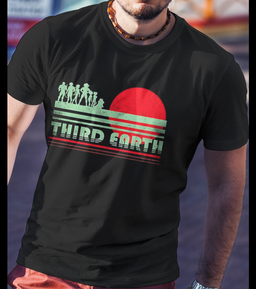 Third Earth Retro Fantasy Sunset Iconic Group T-Shirt