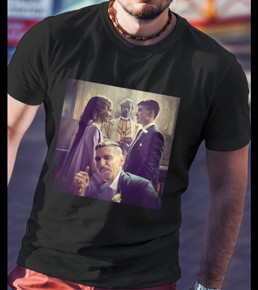 Tommy Shelby Grace Burgess Wedding Scene Peaky Blinders TV Series T-Shirt