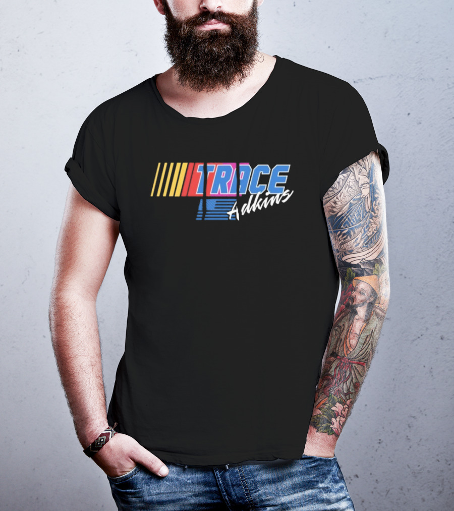 Trace Adkins USA Flag Racing T-Shirt