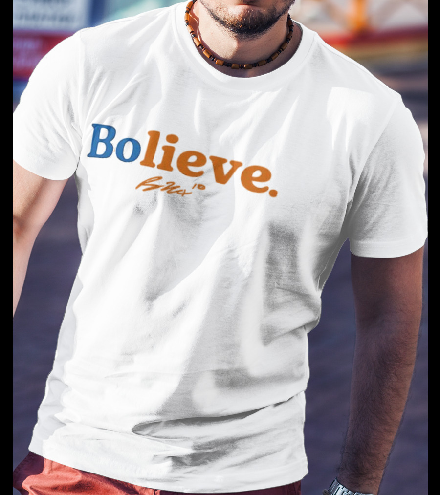 Denver Broncos Bolieve Signature Orange Blue T-Shirt