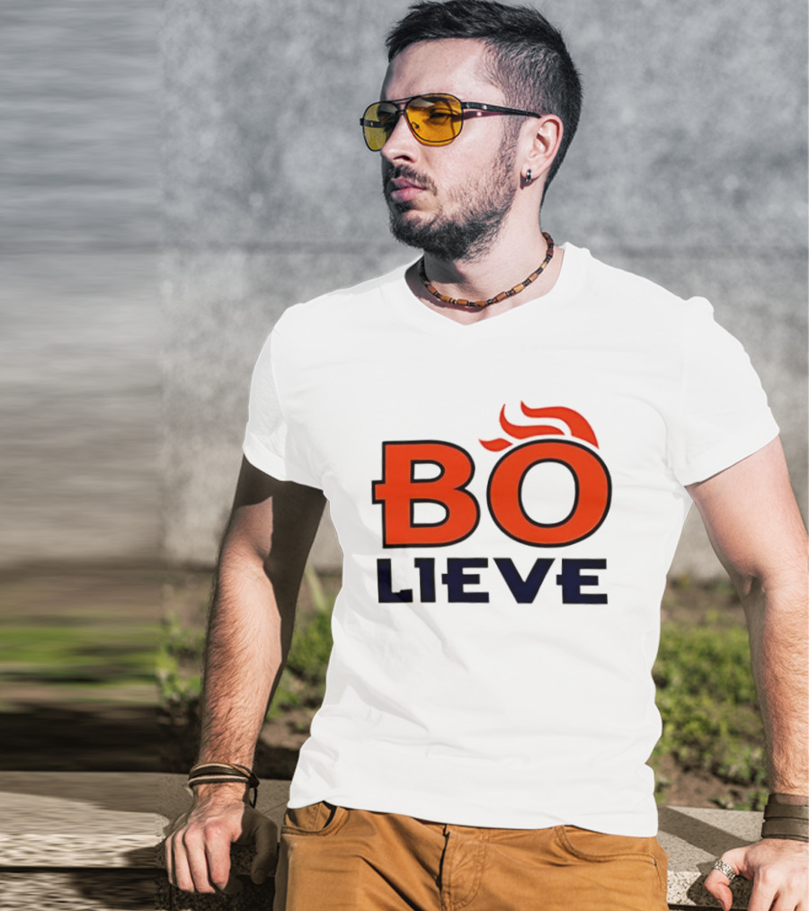 Bo Lieve Denver Broncos Flame T-Shirt