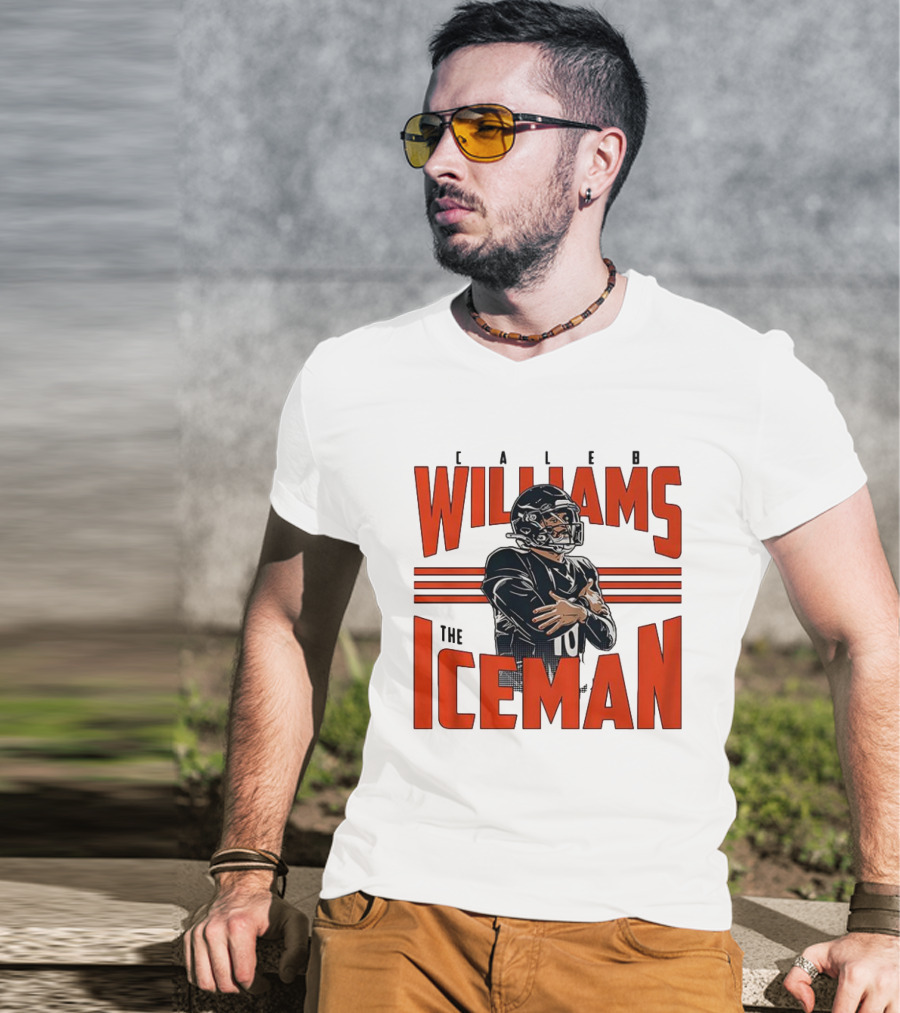 Caleb Williams The Iceman Celebration Number 10 Football Sportswear T-Shirt