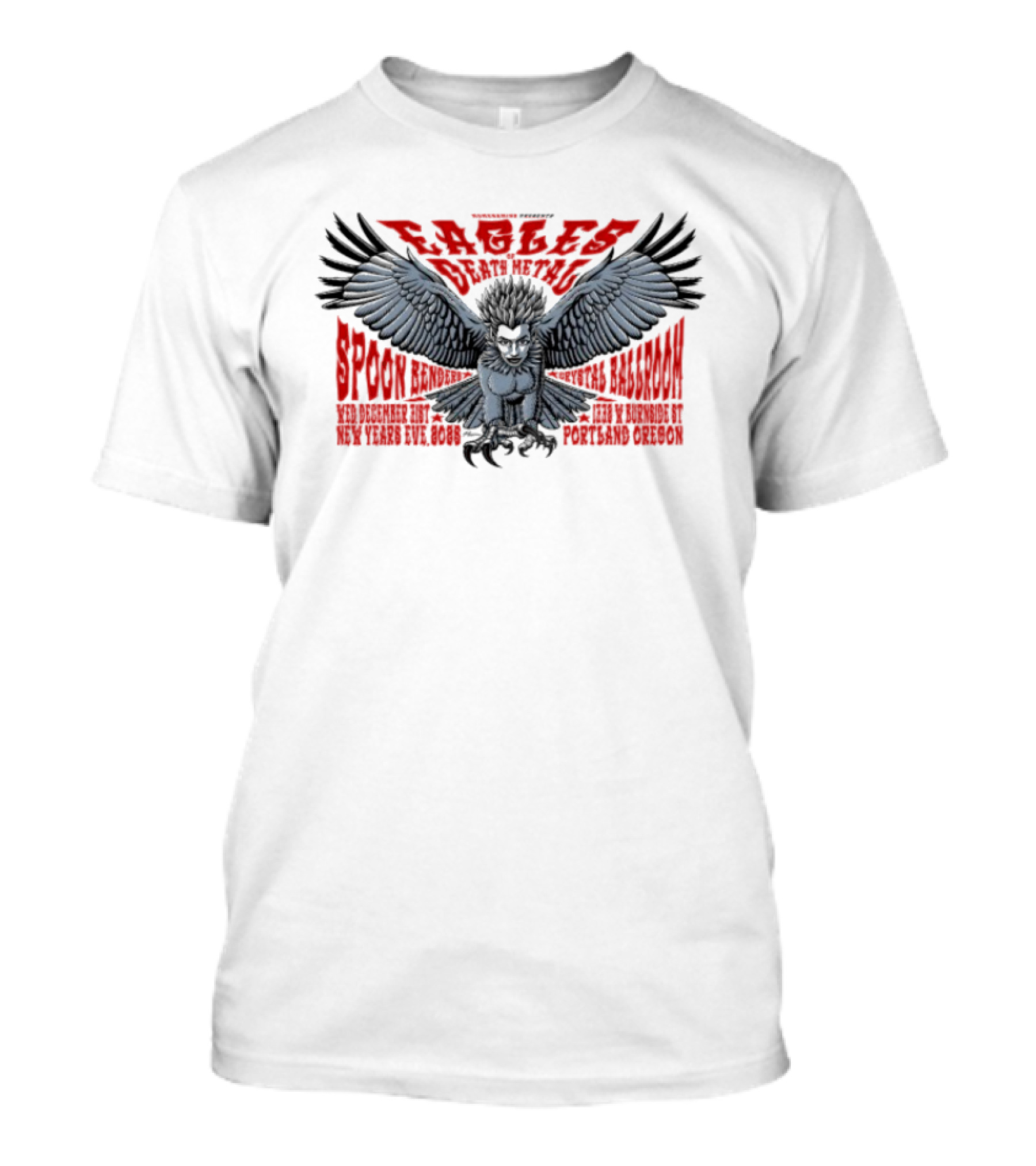 Eagles Of Death Metal Tour Dec 31 2025 McMenamins Crystal Ballroom Portland T-Shirt
