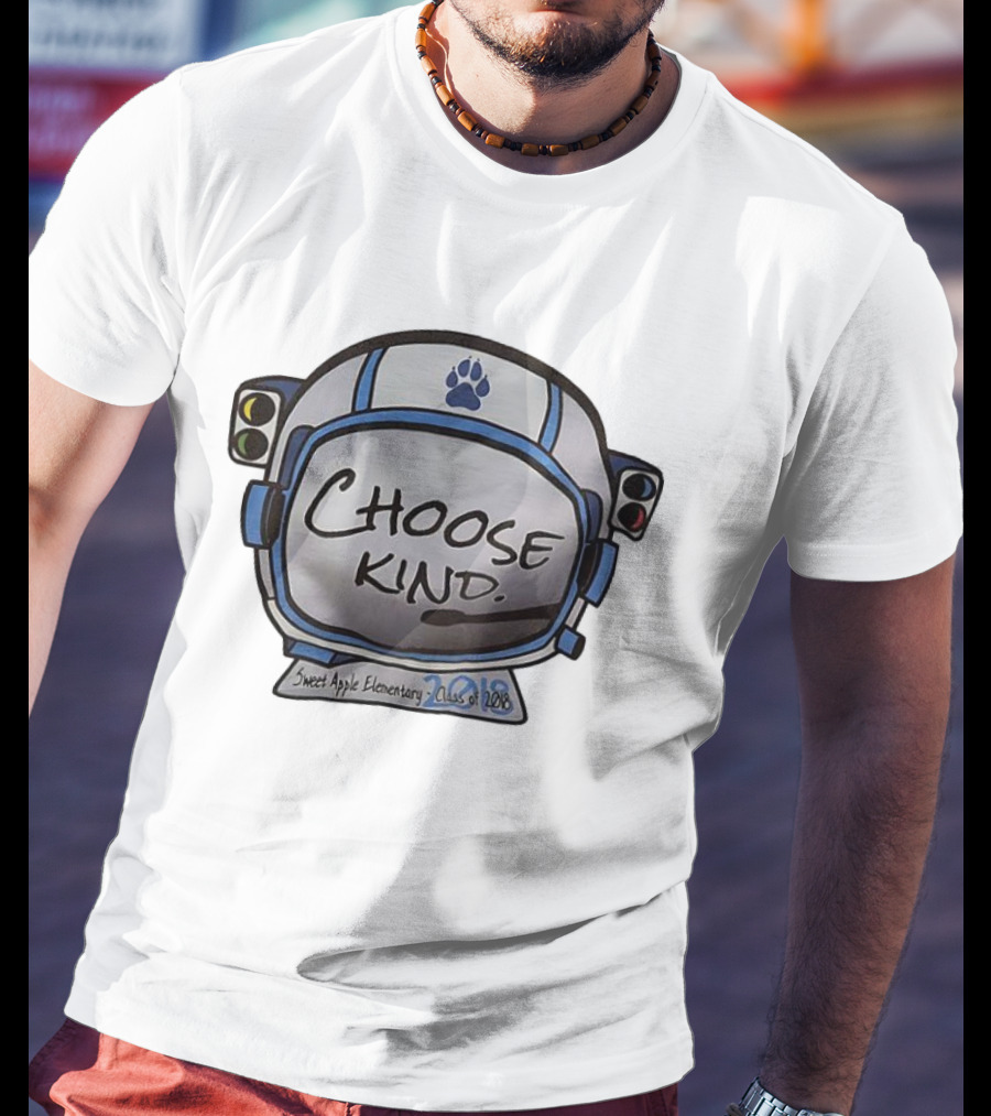 Sweet Apple Elementary Choose Kind Class Of 2018 Helmet T-Shirt
