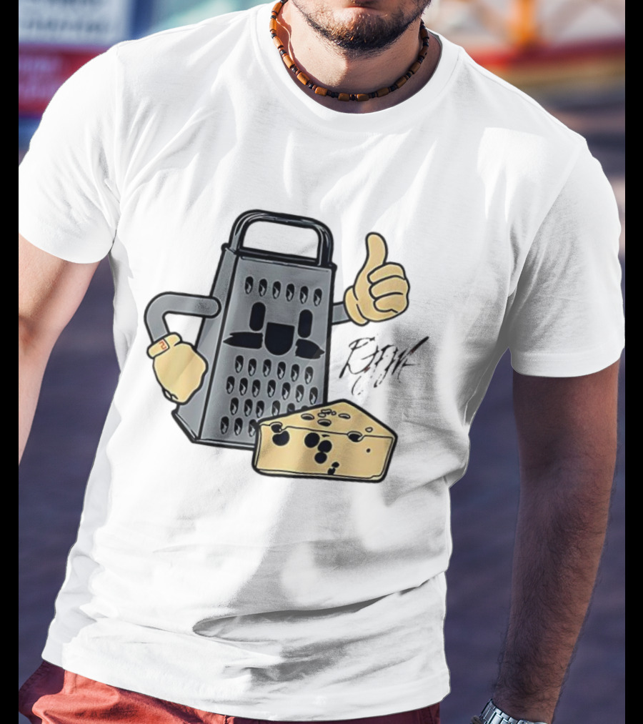 D.J. Moore Chicago Bears NFL Cheese Grater Caricature T-Shirt