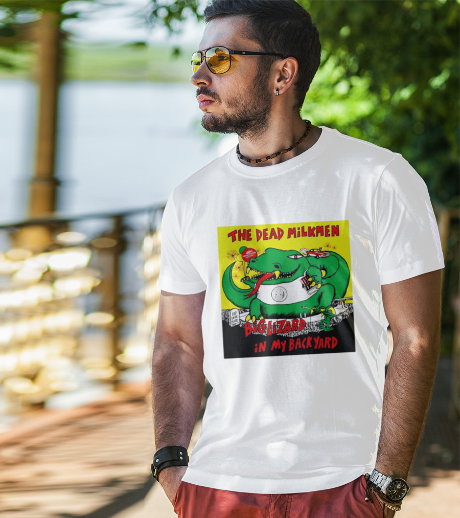 The Dead Milkmen Big Lizard In My Backyard 40th Anniversary Retro Album T-Shirt