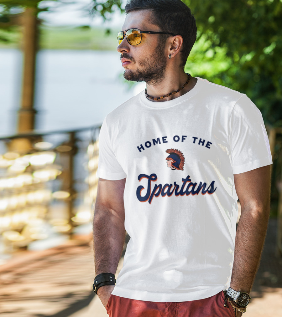 Home Of The Spartans Helmet T-Shirt