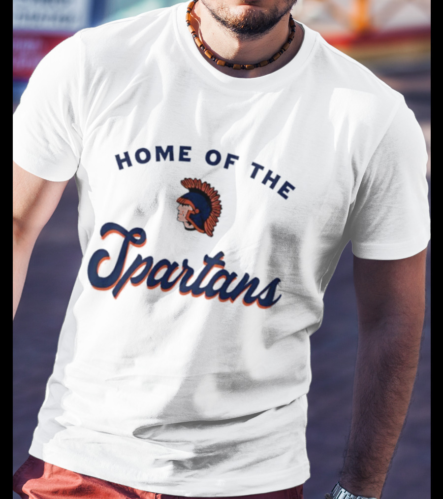 Home Of The Spartans Helmet T-Shirt