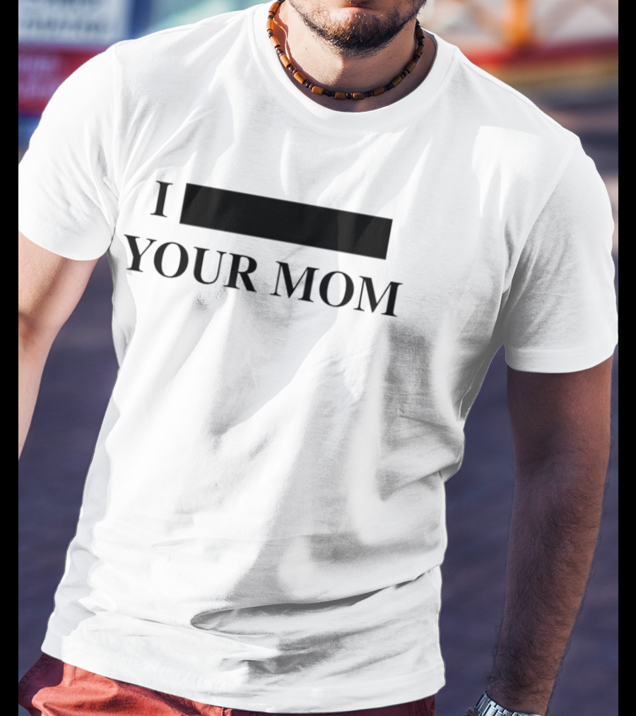 I Blackout Your Mom Hidden Word Playful Text Drinking Humor T-Shirt