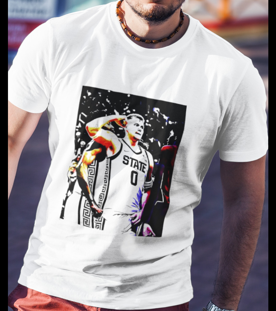 Jaxon Kohler Michigan State Spartans Basketball Jersey T-Shirt