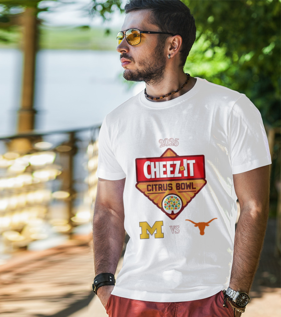 2025 Cheez It Citrus Bowl Texas Longhorns Vs Michigan Wolverines T-Shirt