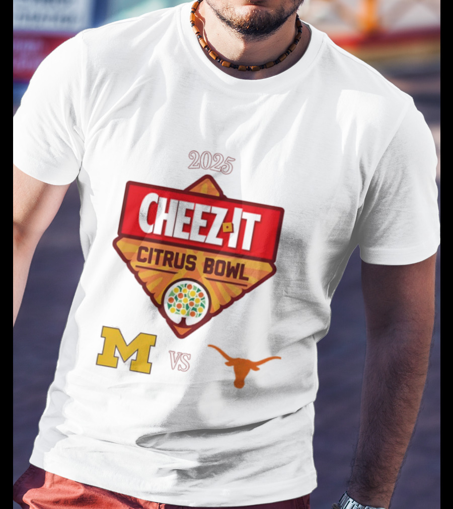2025 Cheez It Citrus Bowl Texas Longhorns Vs Michigan Wolverines T-Shirt