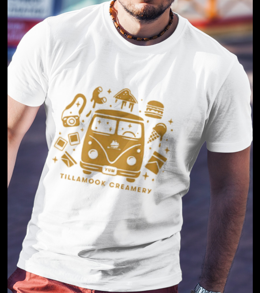 Tillamook Creamery VW Bus Cheese Ice Cream Fun T-Shirt