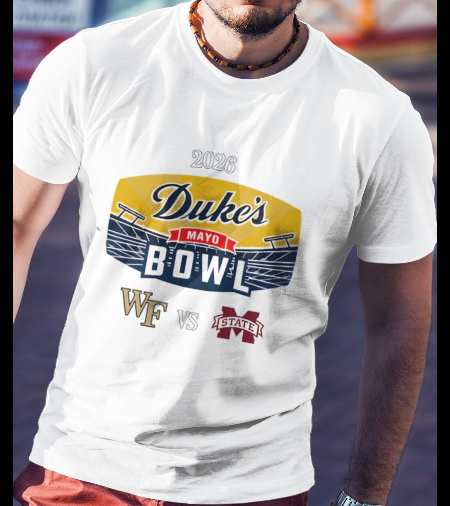 Wake Forest Vs. Mississippi State 2026 Duke’s Mayo Bowl College Football Game T-Shirt